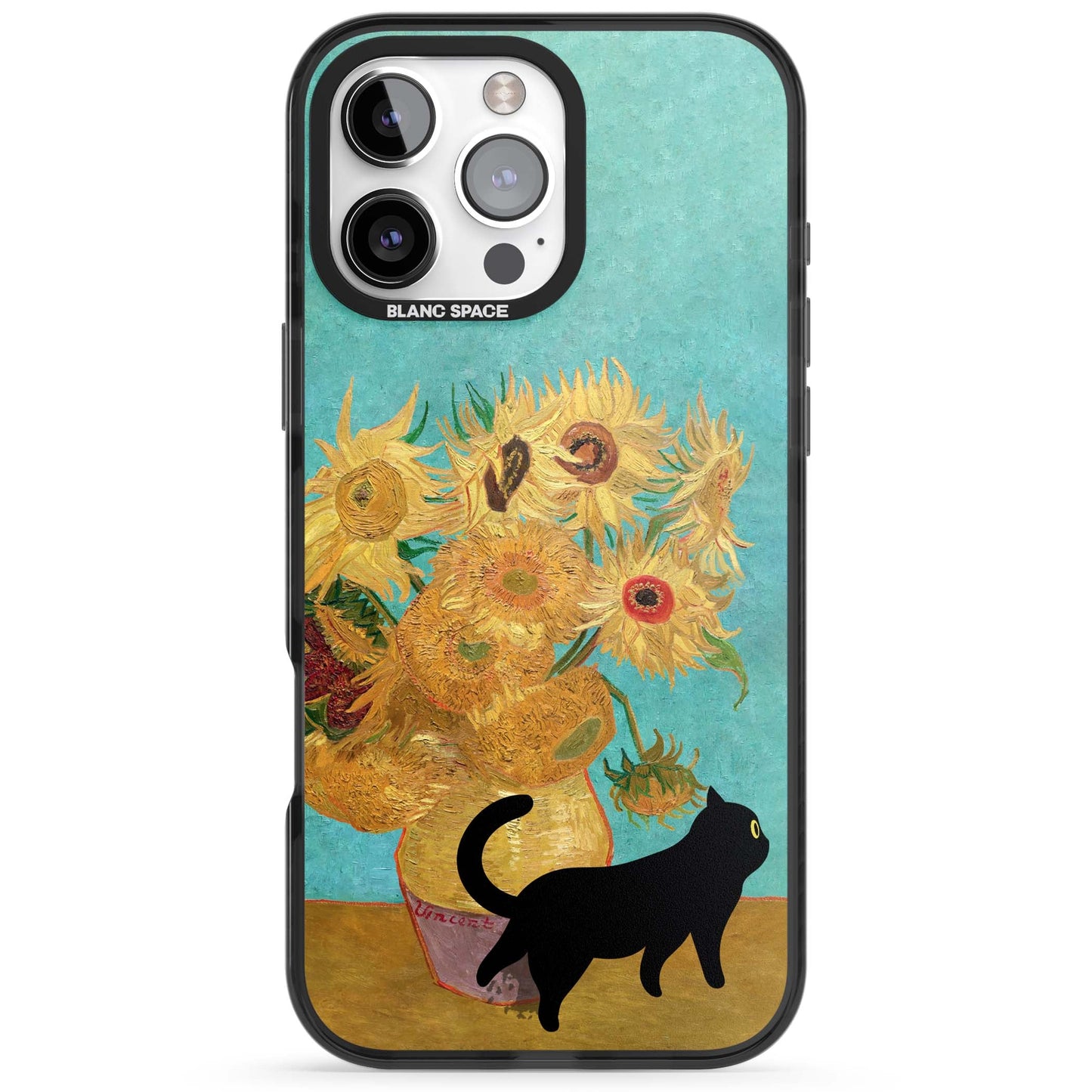 Cat with Van Gogh's Sunflowers