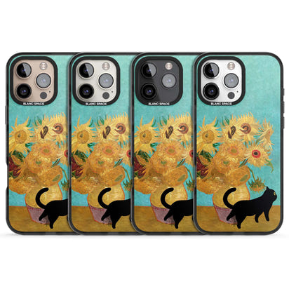 Cat with Van Gogh's Sunflowers
