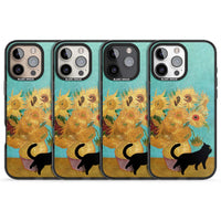 Cat with Van Gogh's Sunflowers