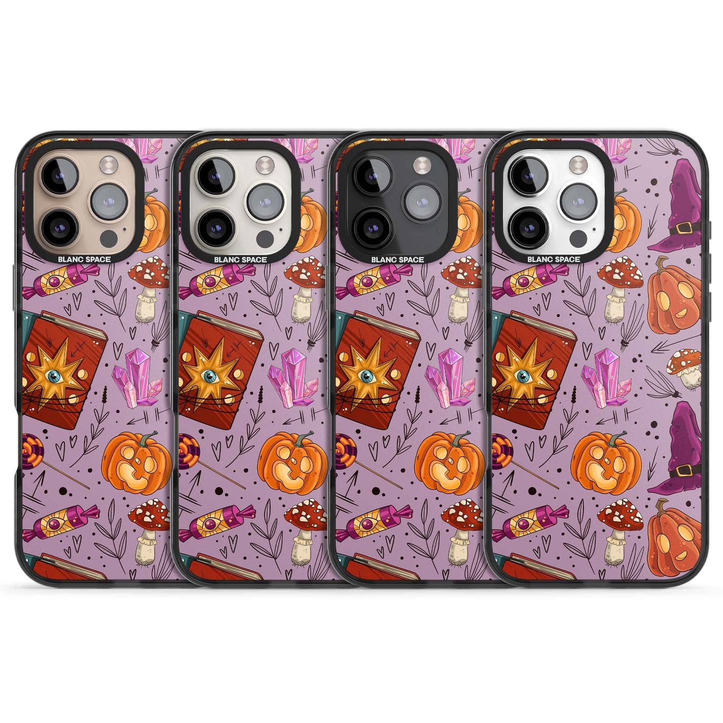 Witchy Cartoon Halloween Pattern