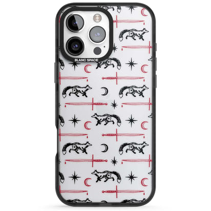 Motif renard et lame