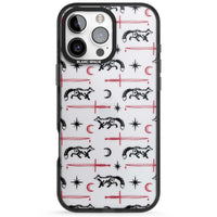 Motif renard et lame