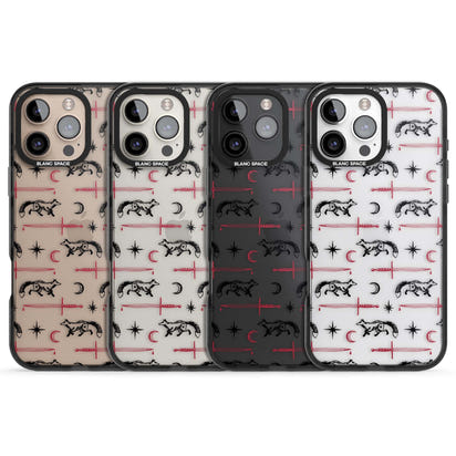 Motif renard et lame