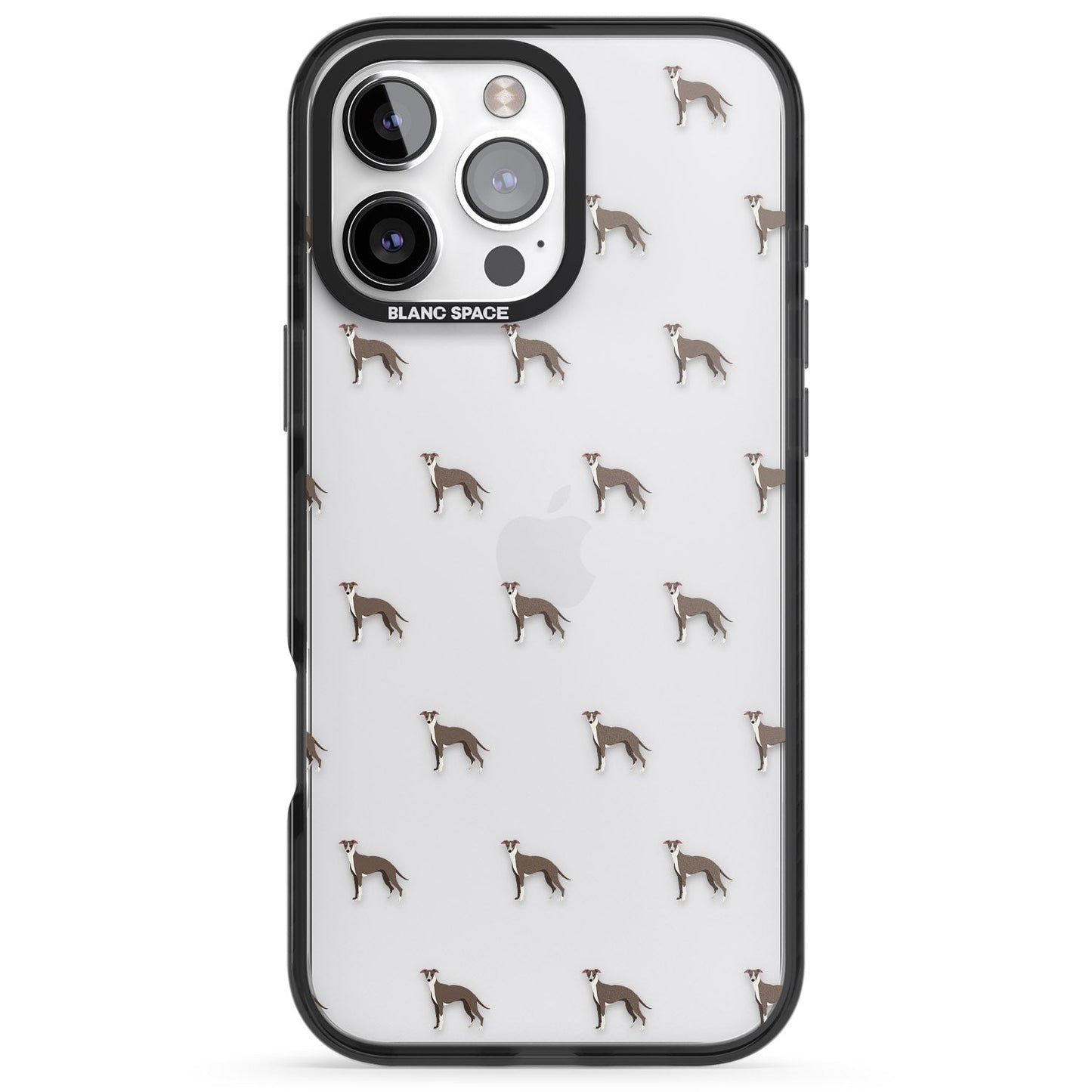Motif de chien whippet transparent