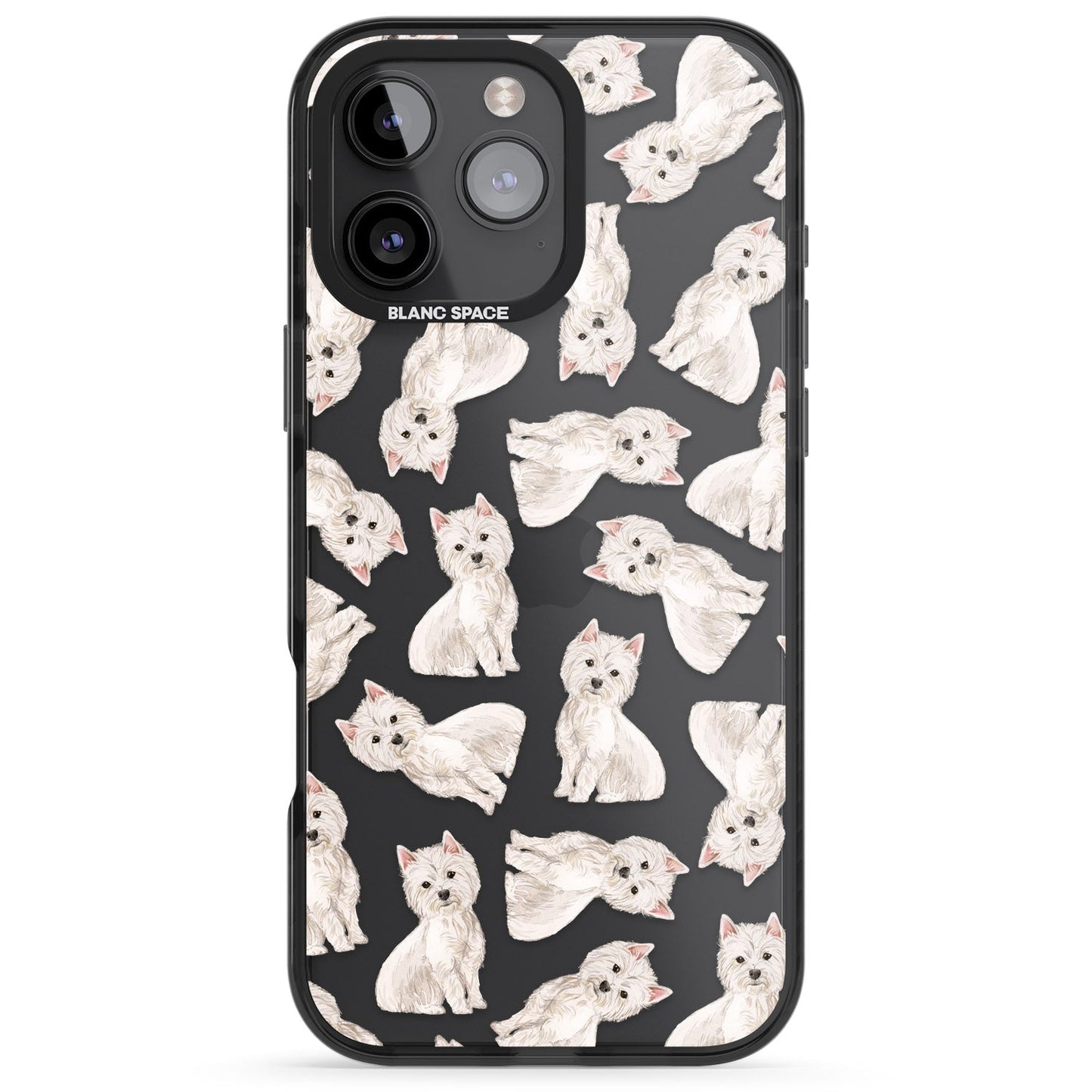 Motif de chien Westie