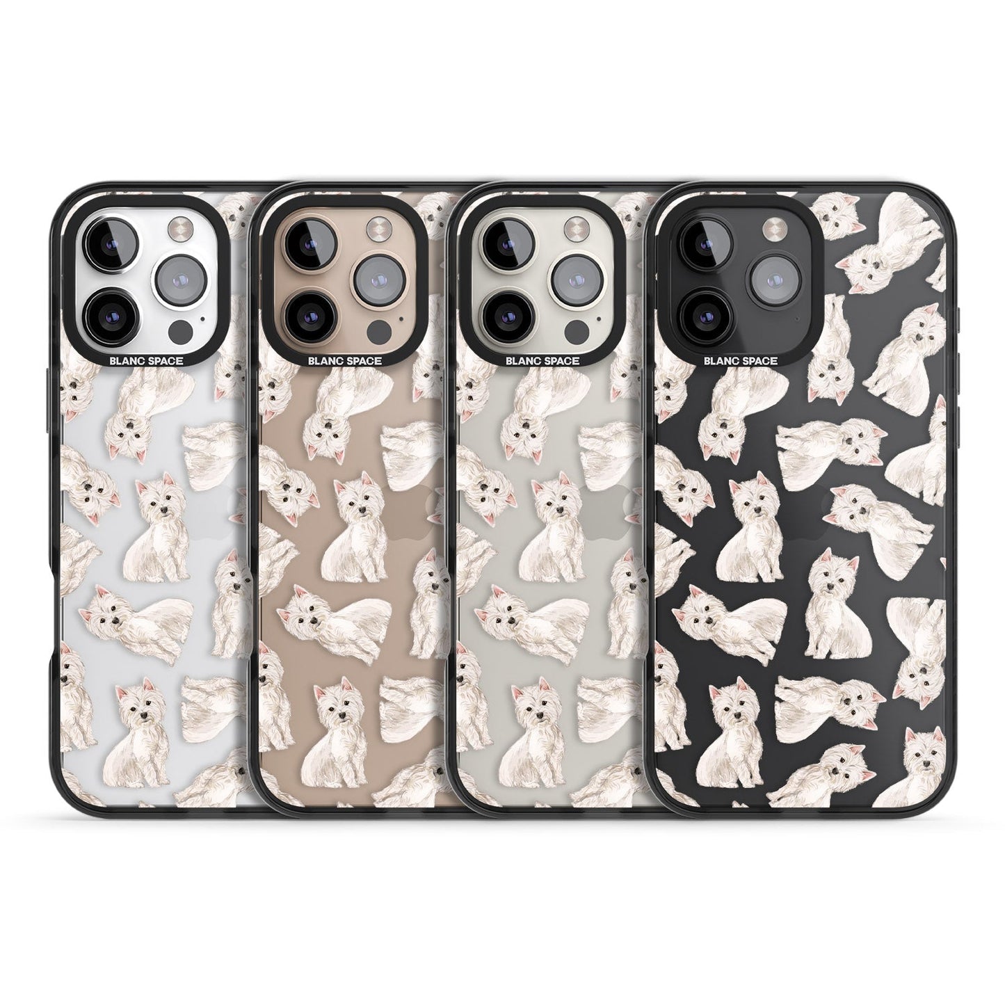 Motif de chien Westie