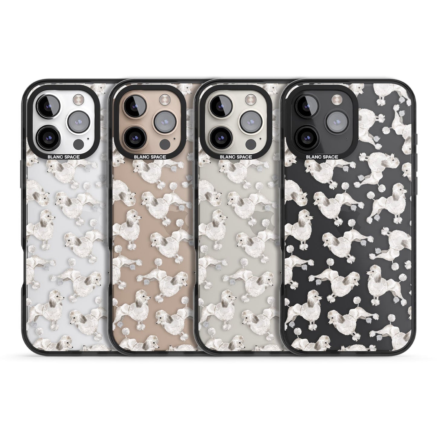 Pudel-Aquarellmuster