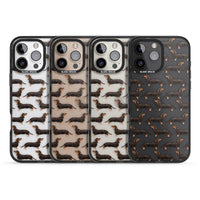 Dachshund Pattern Black Tan