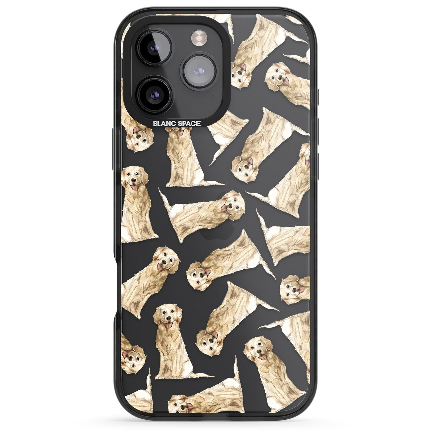 Motif aquarelle de Golden Retriever