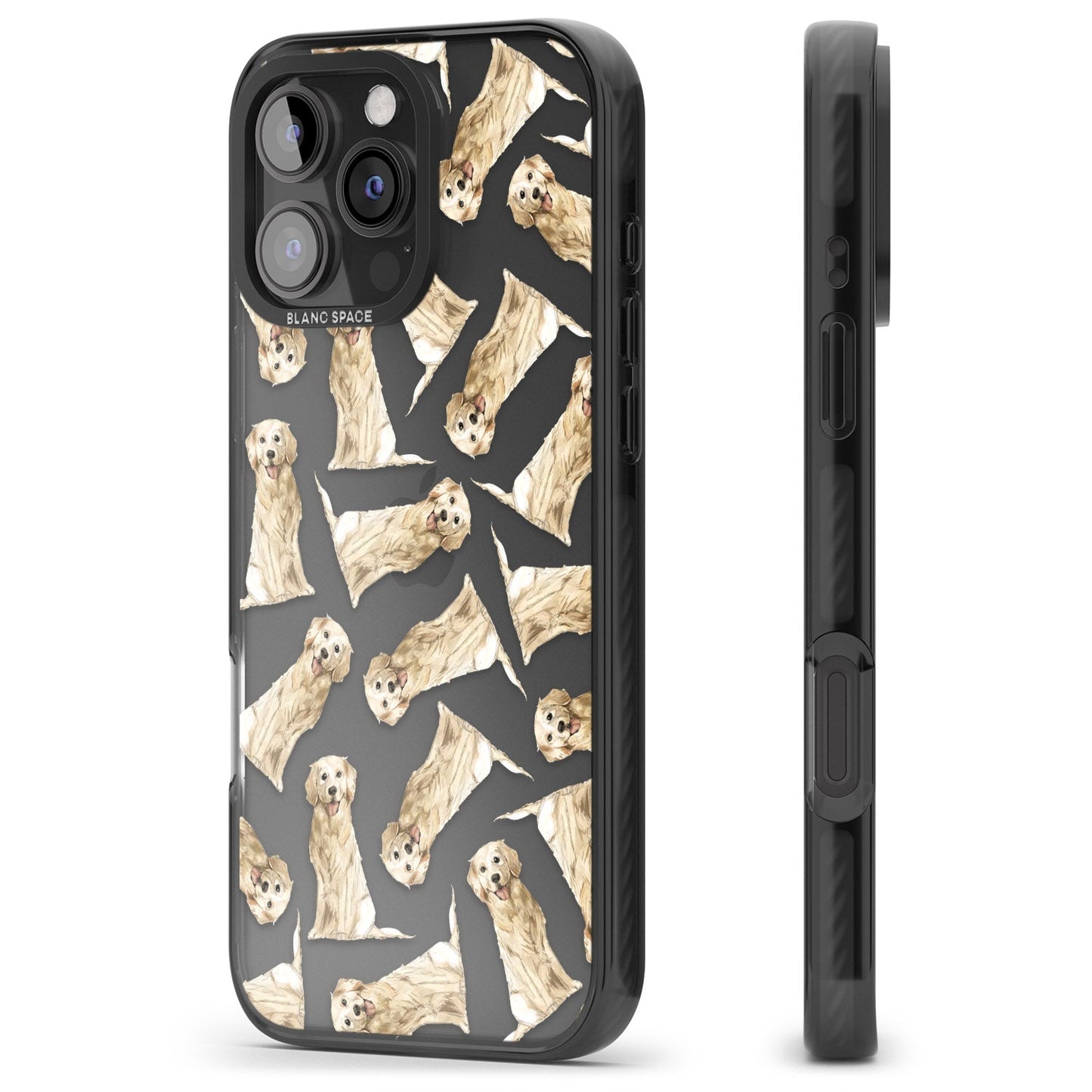 Motif aquarelle de Golden Retriever