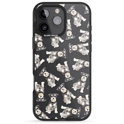 Aquarellzeichnung eines Zwergschnauzers