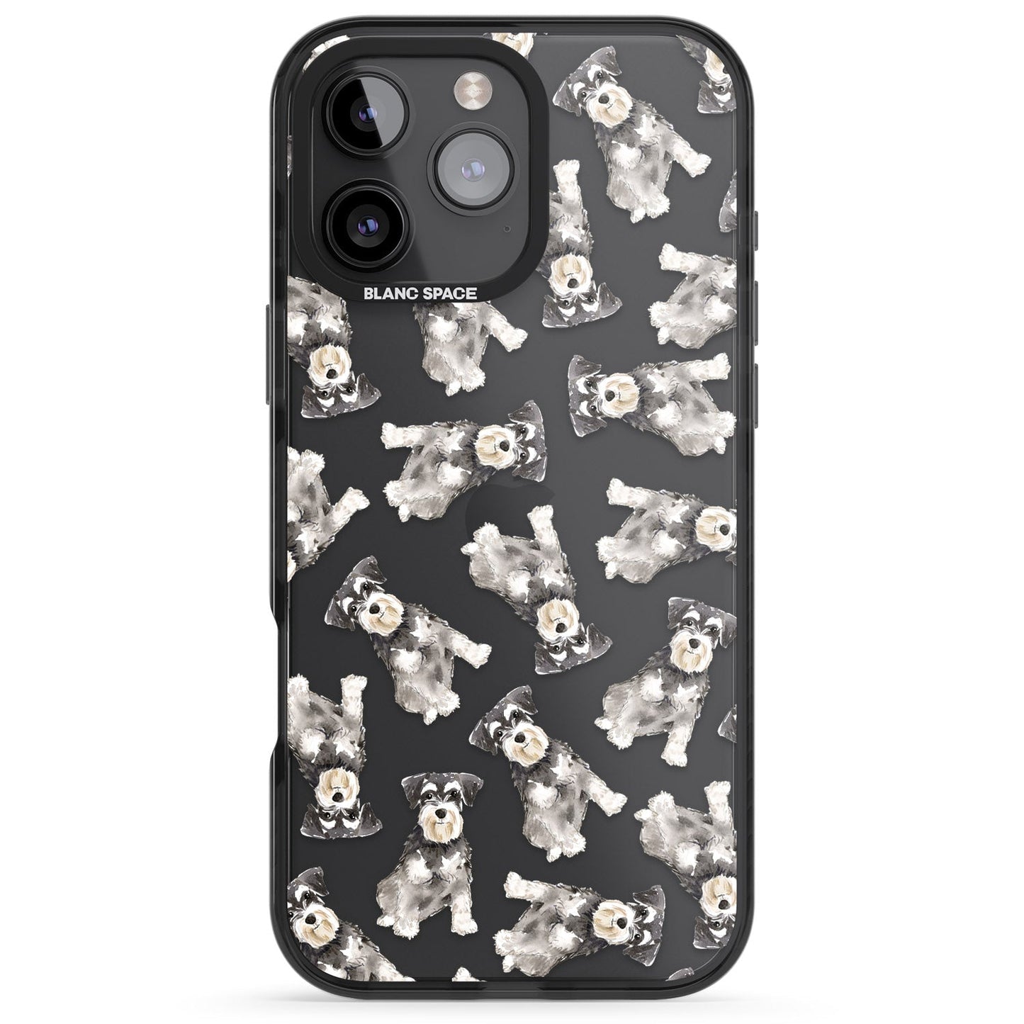 Aquarellzeichnung eines Zwergschnauzers