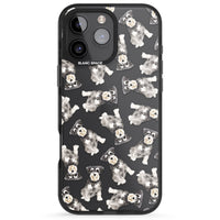 Aquarellzeichnung eines Zwergschnauzers