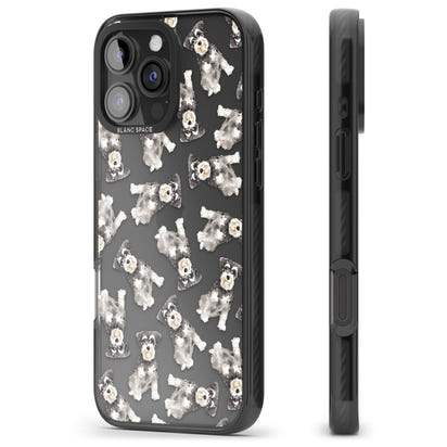 Aquarellzeichnung eines Zwergschnauzers