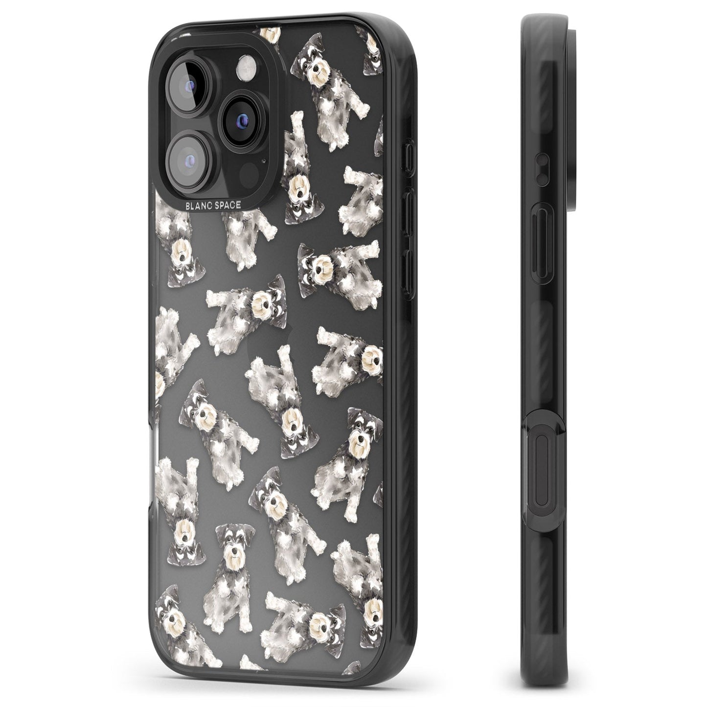 Aquarellzeichnung eines Zwergschnauzers