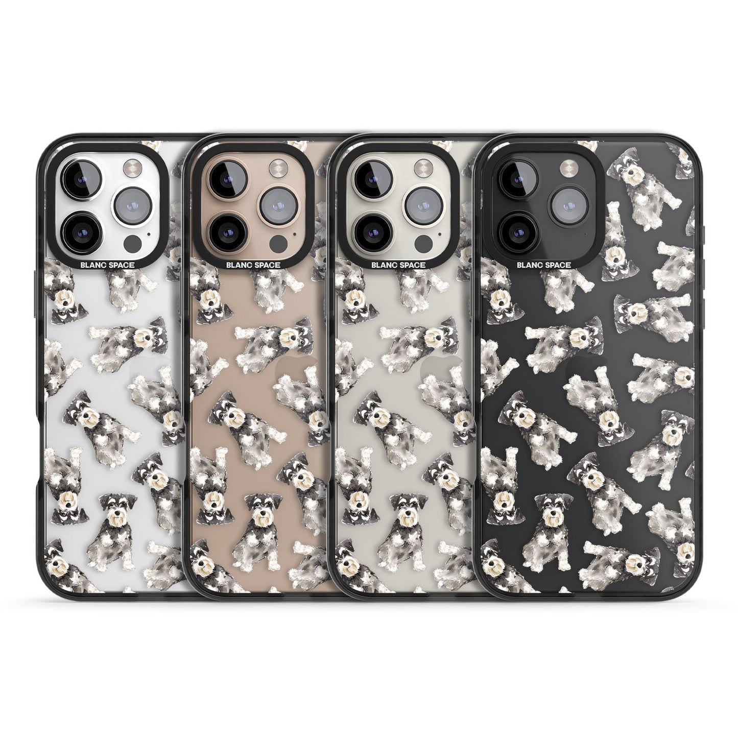 Aquarellzeichnung eines Zwergschnauzers