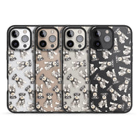 Aquarellzeichnung eines Zwergschnauzers