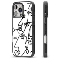 Art abstrait en noir et blanc