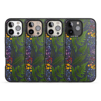 Busy Floral And Fern Design Navy