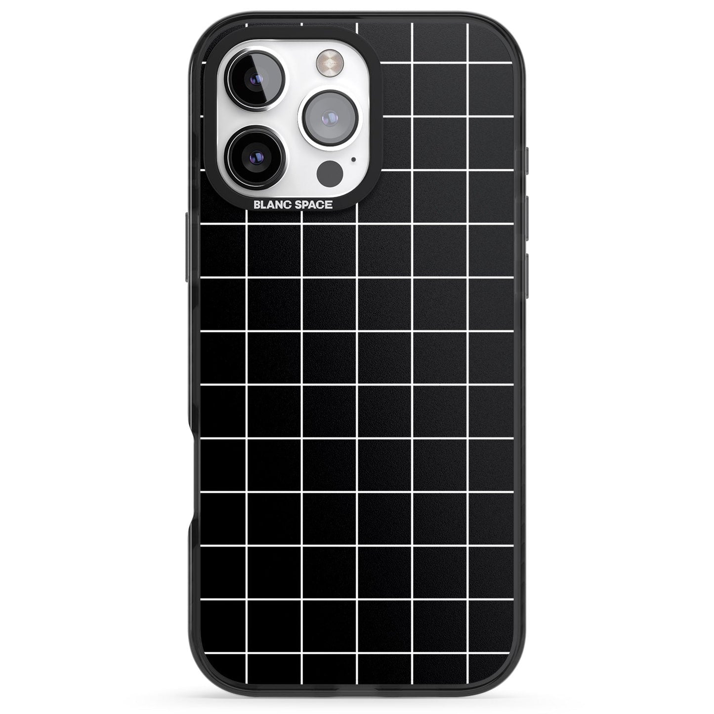 Minimalist Grid Pattern Black