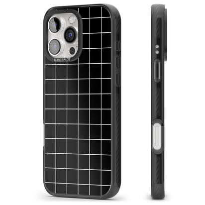 Minimalist Grid Pattern Black