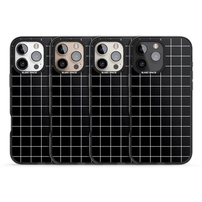 Minimalist Grid Pattern Black
