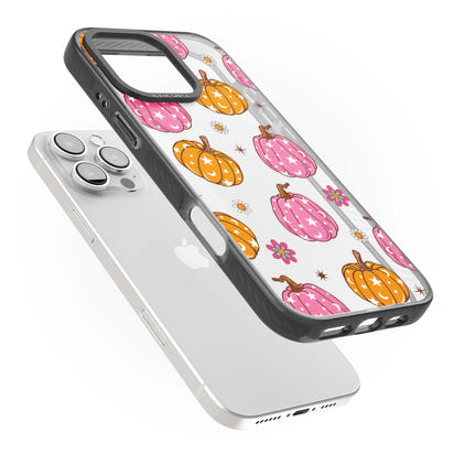 Motif de citrouilles Fleurs et Étoiles