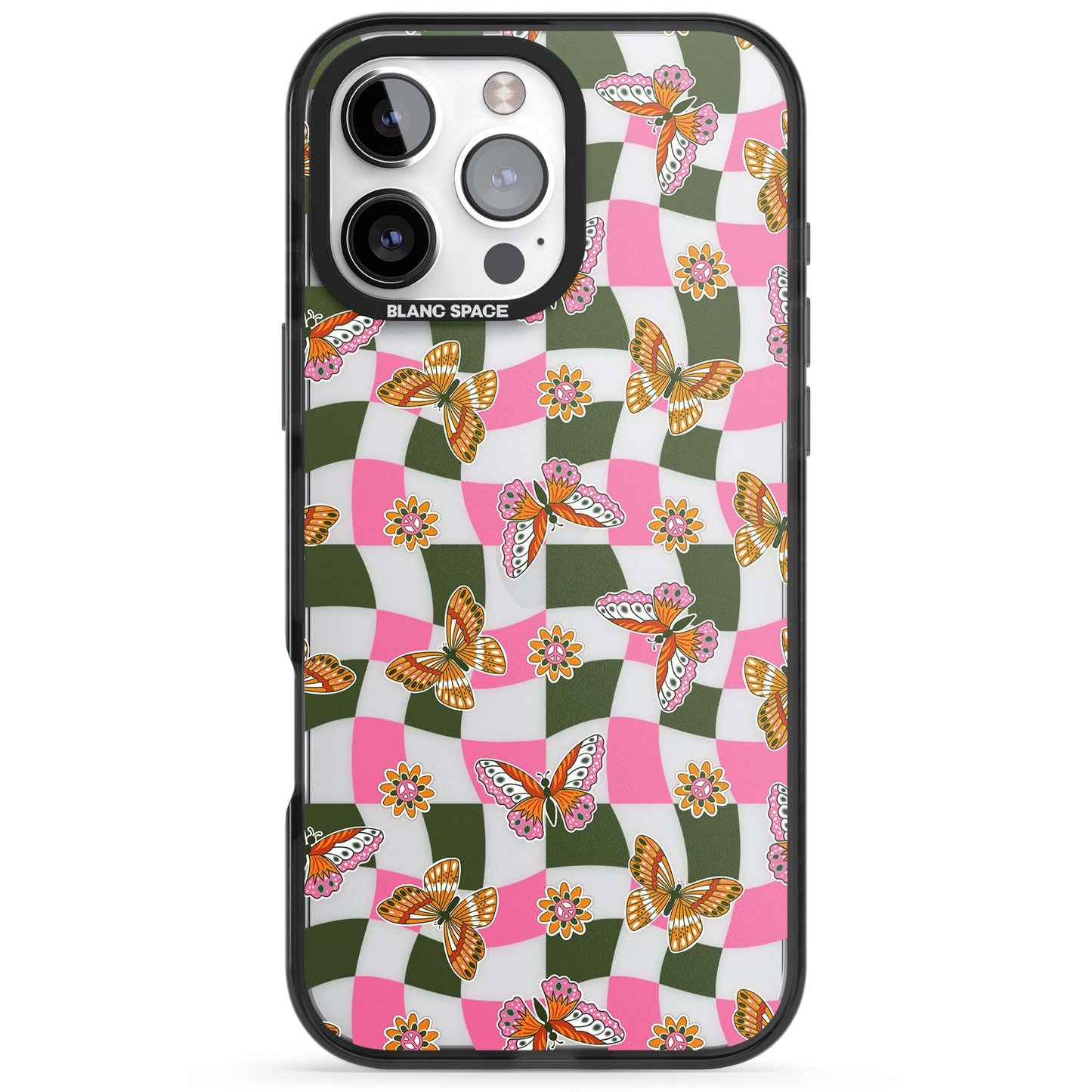 Wavy Butterfly Checked Pattern