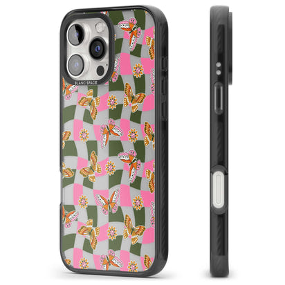 Wavy Butterfly Checked Pattern