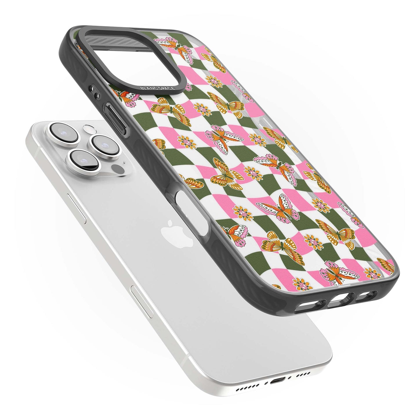 Wavy Butterfly Checked Pattern