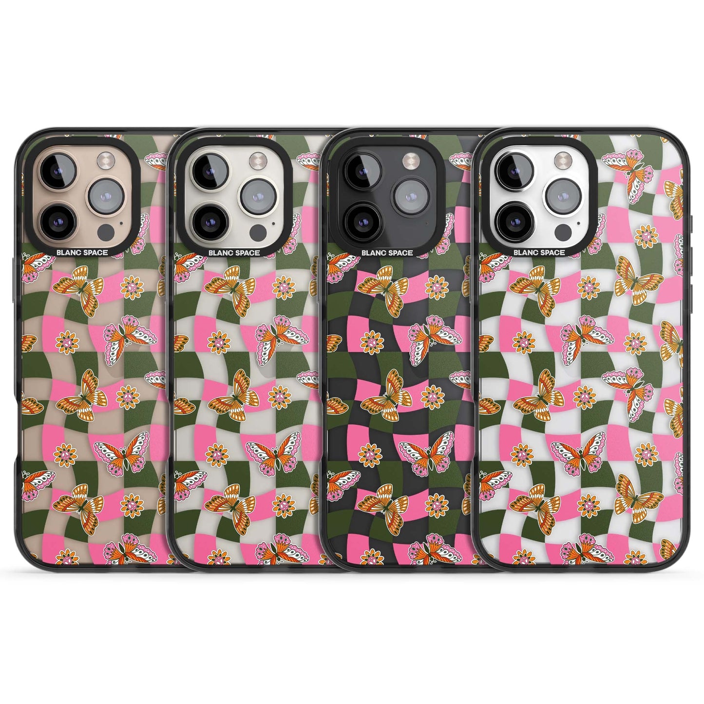 Wavy Butterfly Checked Pattern