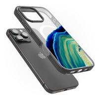 Grüne und blaue Smaragd-Geode