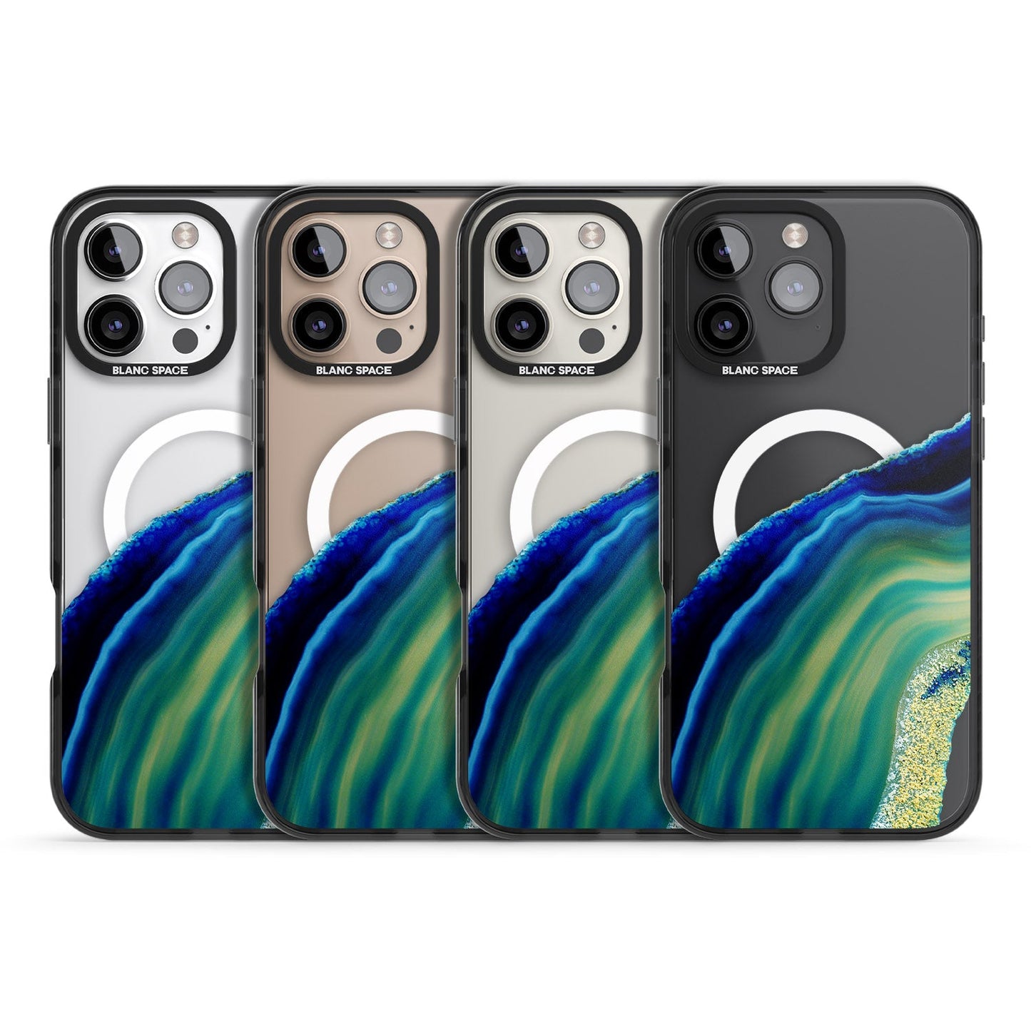 Grüne und blaue Smaragd-Geode