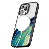 Grüne und blaue Smaragd-Geode