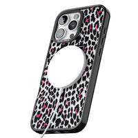 Personalised Clear Pink Leopard Monogram