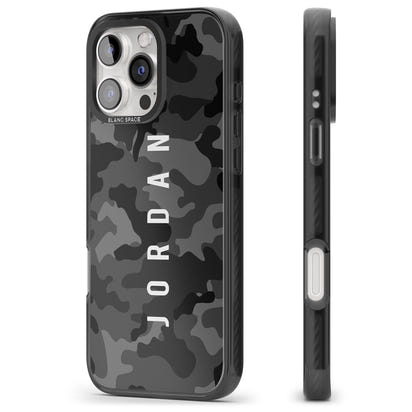 Personalised Black Camouflage Name