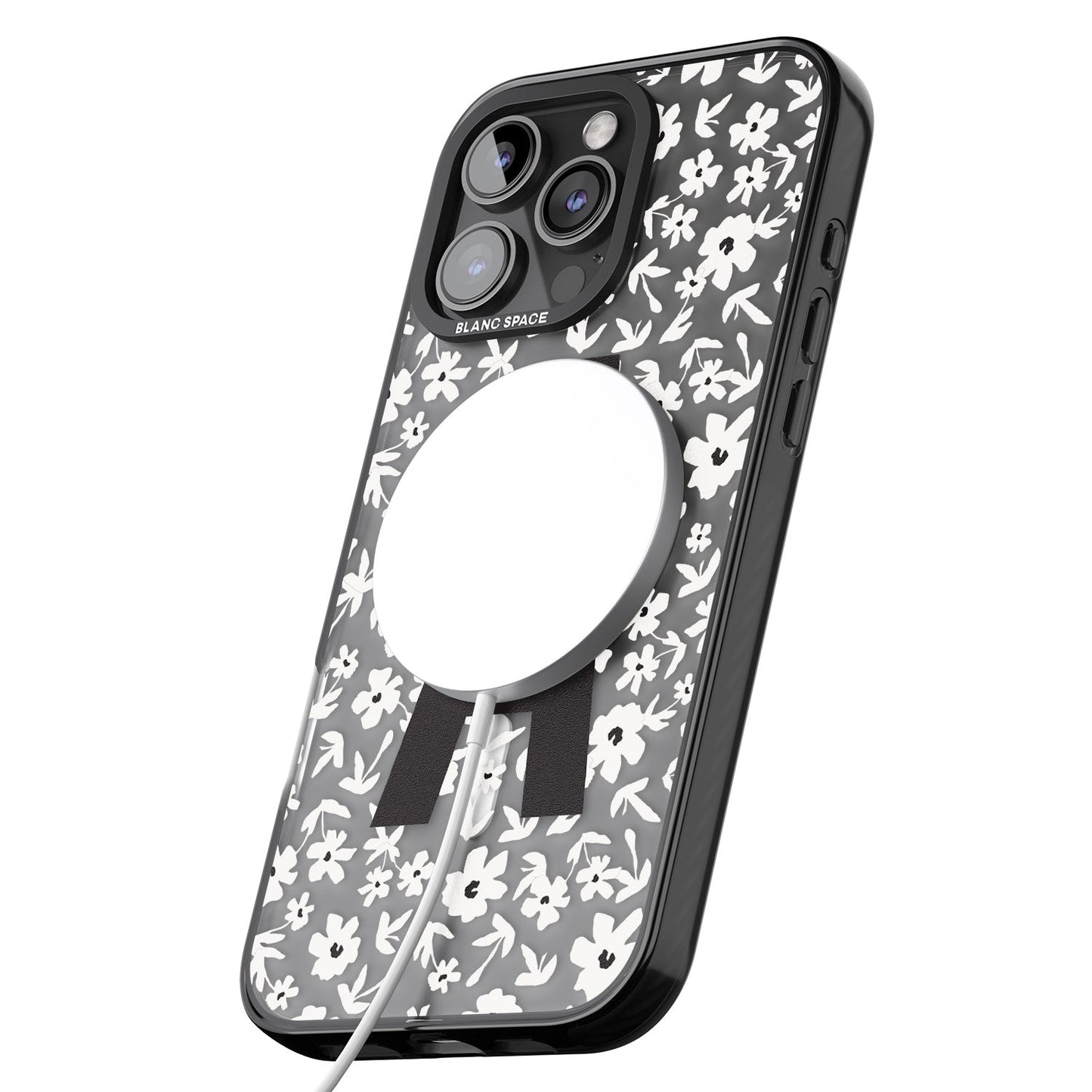 Initiale en gras personnalisée et florale