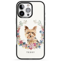 Personalised Yorkshire Terrier Floral Portrait