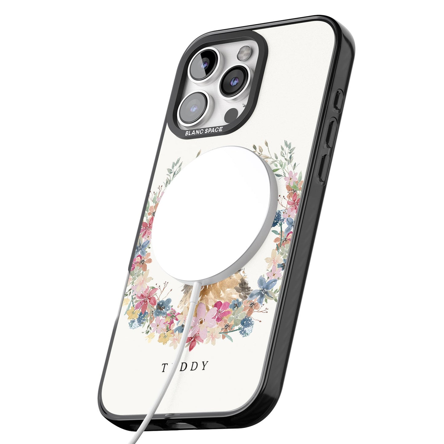 Personalised Yorkshire Terrier Floral Portrait