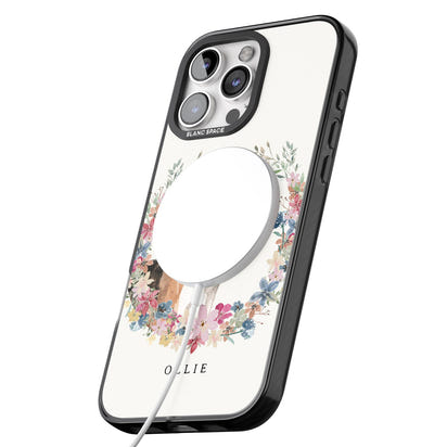 Personalised Beagle Floral Portrait