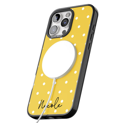 Personalised Yellow Polka Dot