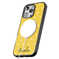 Personalised Yellow Polka Dot