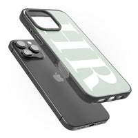 Lettres personnalisées blanches et vert d'eau