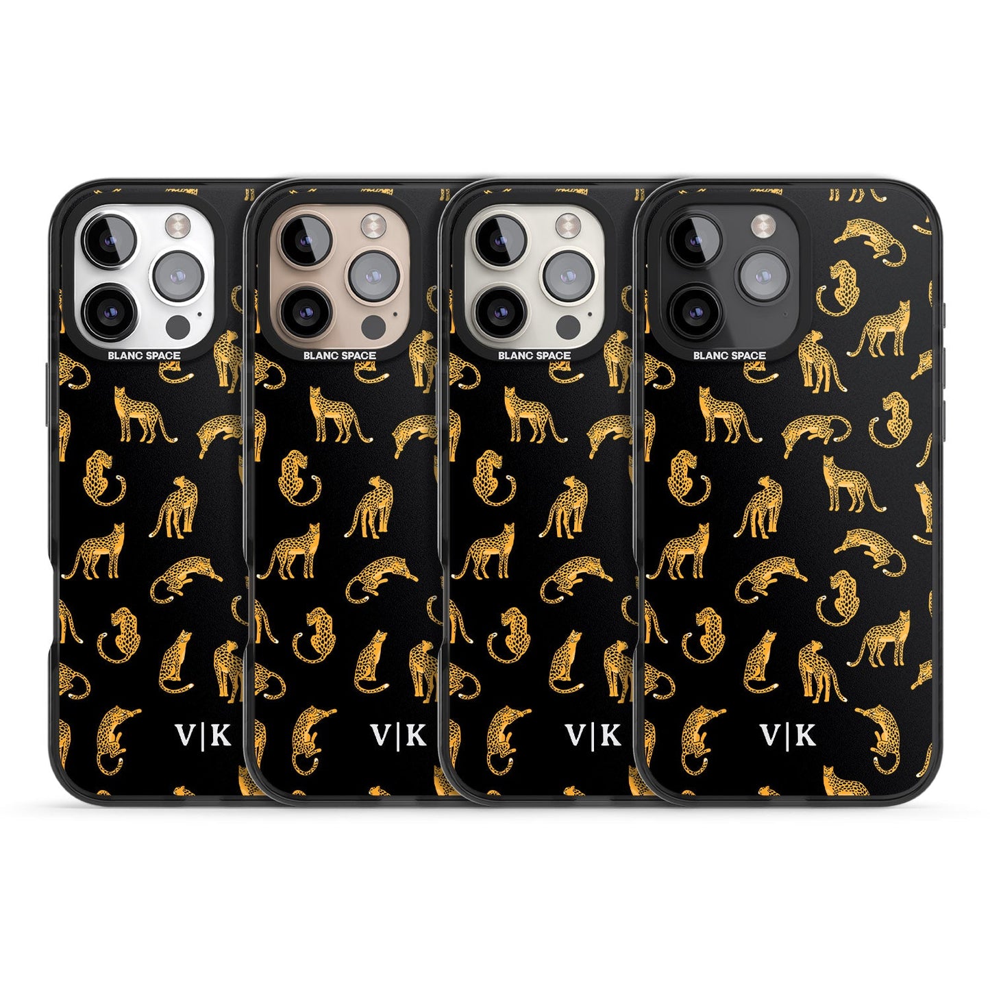 Personalised Gold Cheetah Pattern