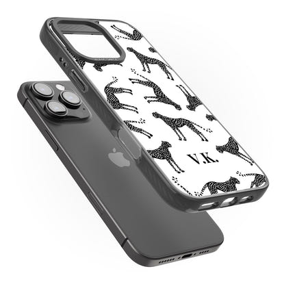 Personalised Black & White Cheetah Pattern