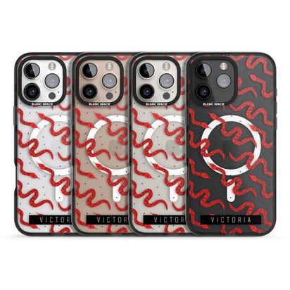 Personalised Red Snake Pattern