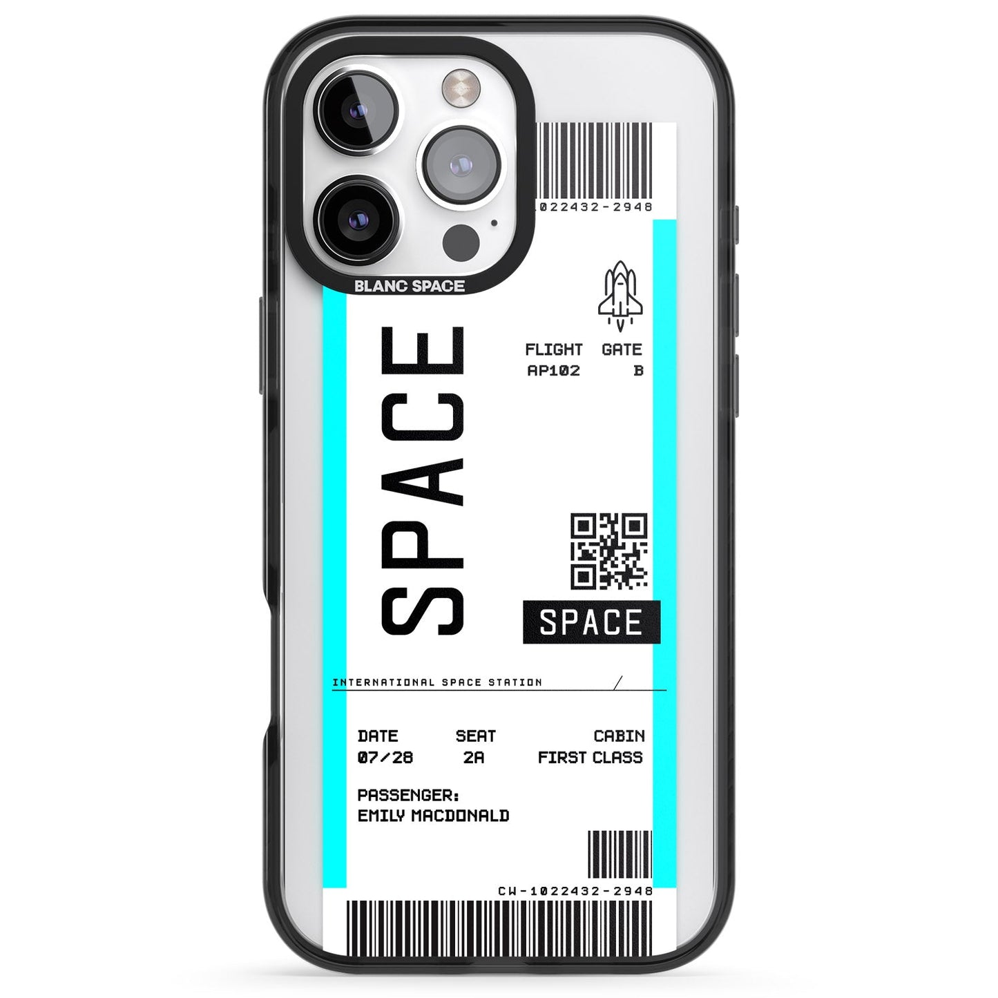 Personalised Space Travel Ticket