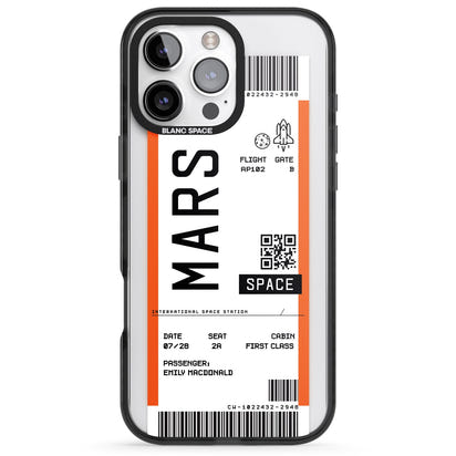 Personalised Mars Travel Ticket