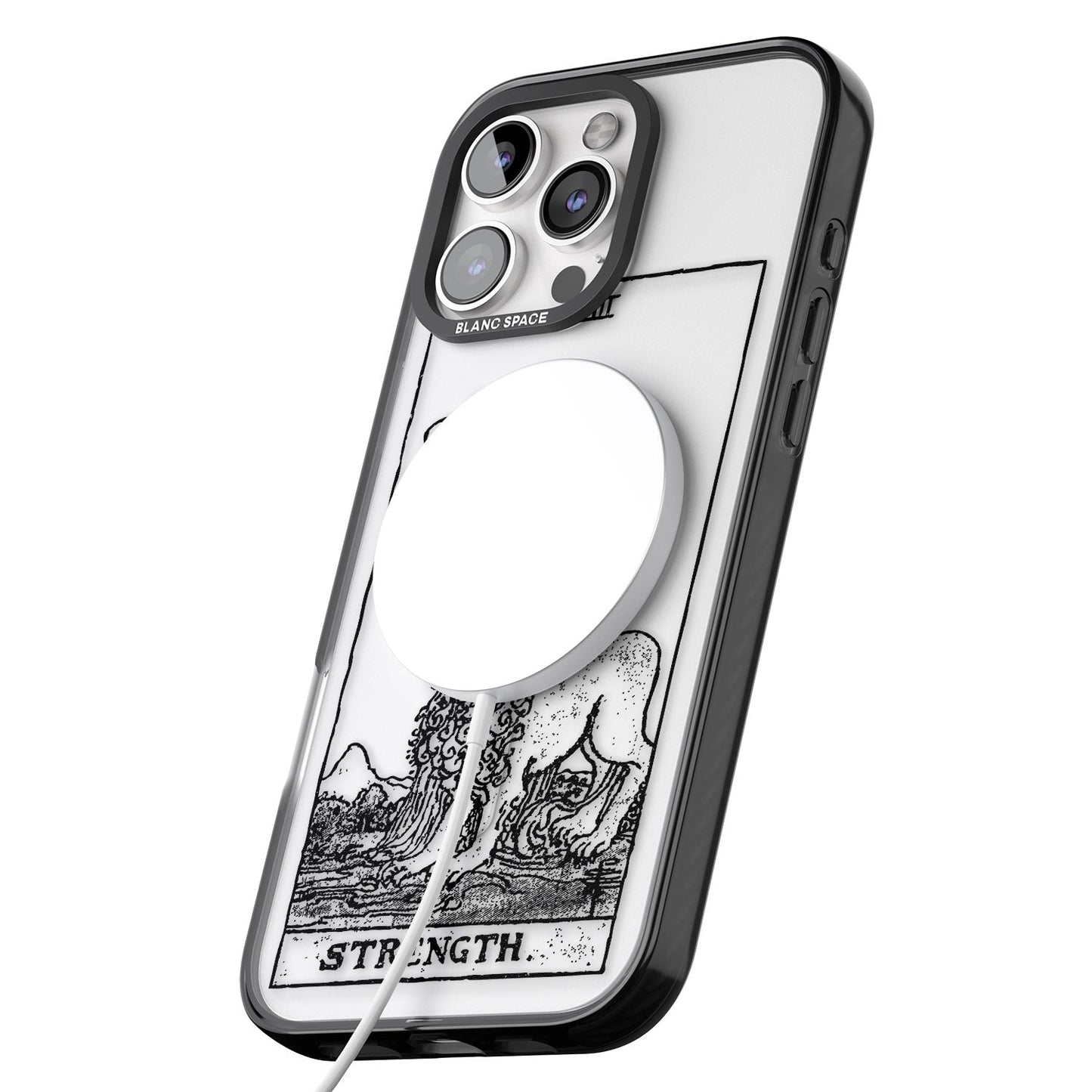 Personalisierte Stärke-Tarotkarte (Transparent)