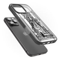 Personalisierte Tarotkarte „Königin der Stäbe“ (transparent)